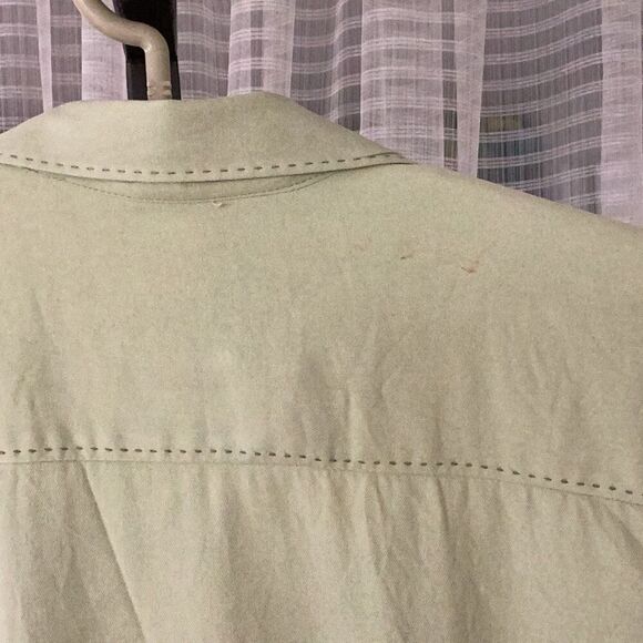 Tommy Bahama 100% Silk Short Sleeve Camp Shirt Men’s XL Sage Green - Picture 6 of 6